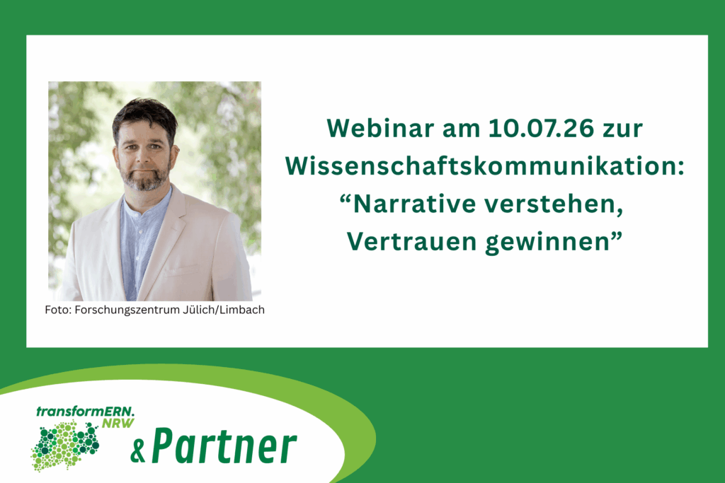 Webinar zur Wissenschaftskommunnikation am 10.07.2026